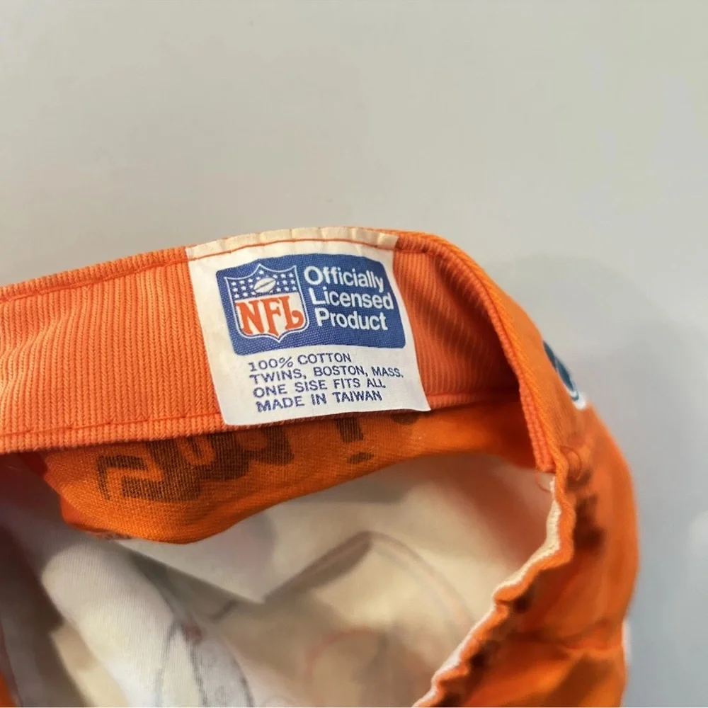 NFL Miami Dolphins White, Orange & Teal Camp Hat - Picture 11 of 12